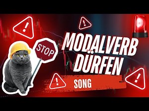 Das MODALVERB dürfen SONG mit Text zum Mitsingen German modal verb conjugation song