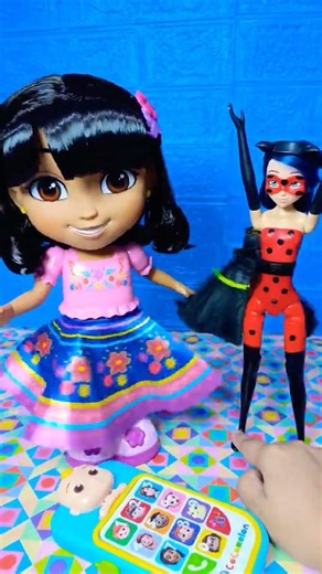 unique transforming miraculous dolls & Dora dance with me Dora