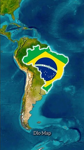 Brazil Flag Map
