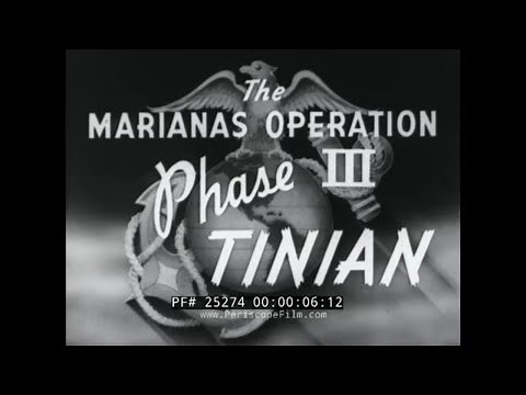 U.S. MARINE CORPS INVASION OF TINIAN SUMMER 1944 WORLD WAR II MARIANAS OPERATIONS 25274