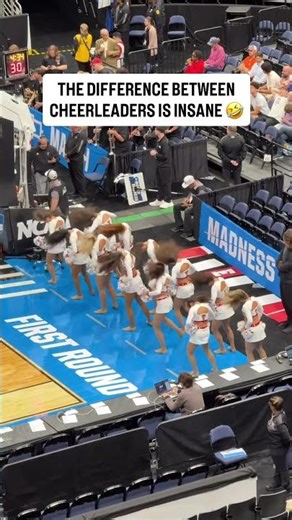 The difference between Texas Tech cheerleaders and Akron during March Madness was like Bring It On