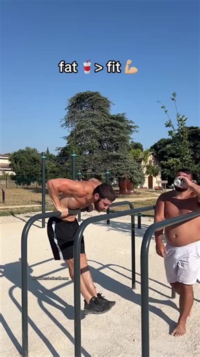 Julios Stetics on Instagram: "Fat to Fit! Calisthenics is for everyone! via @spleenworkout"