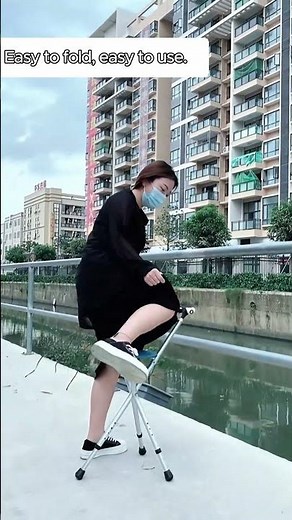 Life Saver for Daily Walks! Foldable Cane with Seat