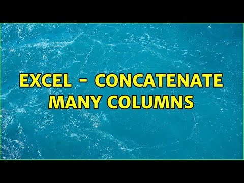 Excel - Concatenate many columns (5 Solutions!!)