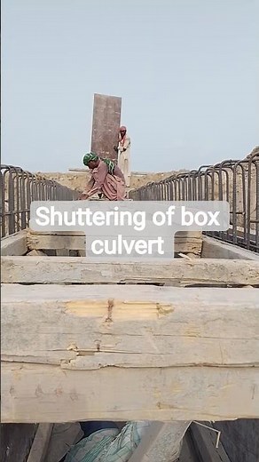 form work of box culvert side Walls and deck slab #concrete #culverts #civilwork #construction