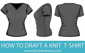 How to Draft a Knit T-Shirt, Video Included -