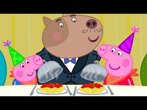 Peppa Pig And George Go For A Birthday Meal | Playtime With Peppa