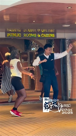 On the Tom Joyner Fantastic Voyage, everybody gonna bust a move… even the Carnival workers 🤩 #TJFV25 🎥: @kyakelly | Fantastic Voyage