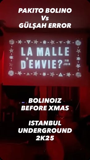 Erman Akçay on Instagram: "PAKITO BOLINO Vs GÜLŞAH ERROR - Music For Genius Brains - ‘Bolinoiz Before Xmas’ İstanbul, 2025 Winter"