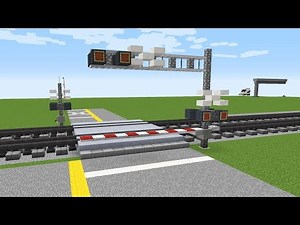 Minecraft Cantilever Signal Railroad Crossing Tutorial
