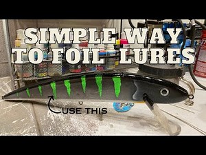 Step-by-Step Guide musky lure painting| 13 Inch Grandma Fishing Lure with a green Foil Perch Pattern