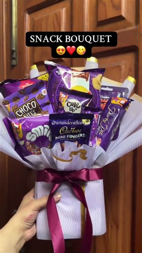 Customize Snack Bouquet Snack bouquet tutorial #snackbouquet #bouquetwrapping #custombouquet #viral