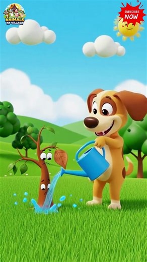 “Eco Village Cartoon | Dog, Monkey, Goat & Rabbit Save the Tree | Kids Animation 2026”