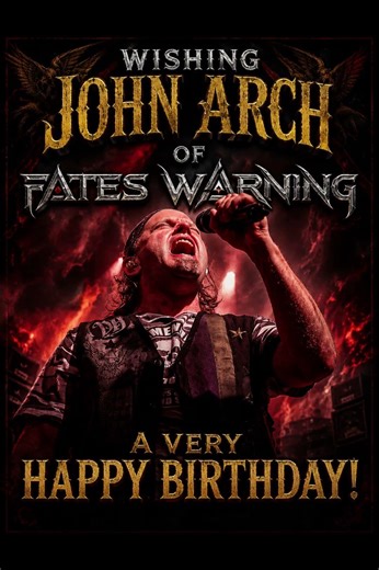Happy Birthday John Arch of Fates Warning