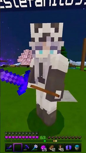 The new panda girl skin in Minecraft #Minecraft #minecraftshorts #minecraftsurvival