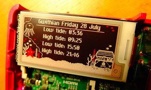 Tide times on Raspberry Pi Inky pHAT display #piday #raspberrypi @Raspberry_Pi