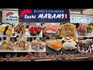 UNLI SUSHI na meron conveyor belt sa makati Sushi Marami Buffet Unlimited
