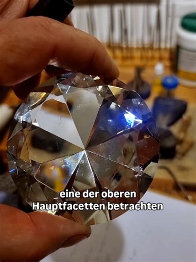 Diamant vs Moissanit Nur mit Lupe unterscheiden! #gemmologie #diamant #brillant #kunsthandwerk