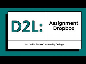 Submitting to Assignment Dropbox