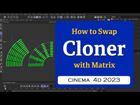 How to Swap Cloner with Matrix in Cinema 4D 2023 @MaxonVFX ​