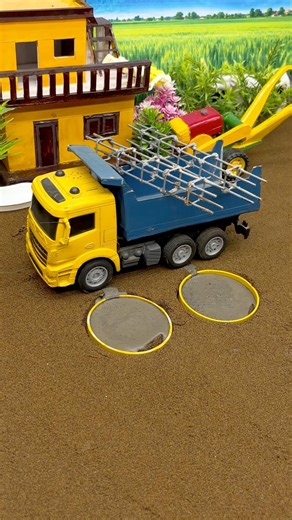 🔥🚜 Creative DIY: Miniature Tractor & Cement Filling Project! Part 3