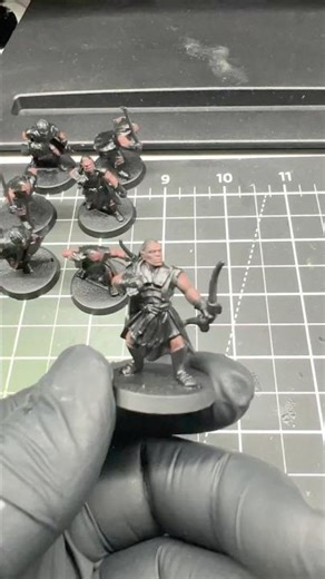 Painting Uruk-hai skin #mesbg #lordoftherings #miniaturepainter #middleearth #miniaturepainting