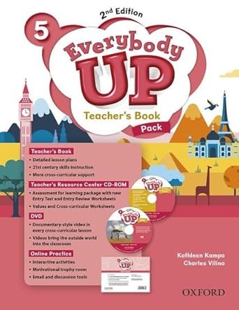 Amazon.com: Everybody Up! 5. Teacher's Book W/DVD& Online Practice Pack 2nd Edition: 9780194107037: Jackson, Patrick, Banman Sileci, Susan, Kampa, Kathleen, Vilina, Charles: Libros