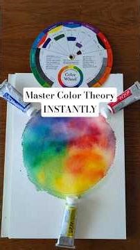 How I reinvented the COLOR WHEEL🛞Super simple exercise to Master Color Theory#watercolorforbeginners