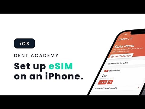 DENT App – Set up your digital SIM card (eSIM) on your iPhone