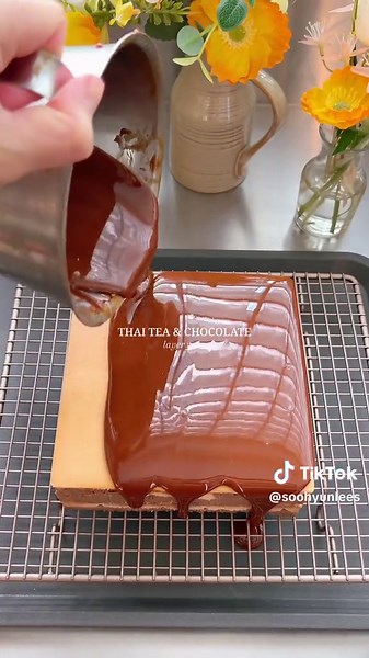 Thai Tea Chocolate Layer Cake Recipe