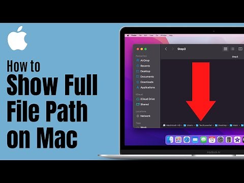 How to Show Full Path for File in Finder on Mac