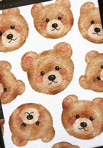 Easy Bear Drawing Tutorial on Procreate for iPad