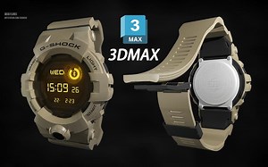 【3dmax建模】手表模型制作完整全教程，模型、uv、sp材质详细教学（一）