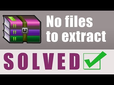 No files to extract in WinRAR Solved | No additional software required
