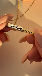 Grab this dainty yet simple necklace and remember to be kind ... ❤️🎁 | Olivia Jewelry