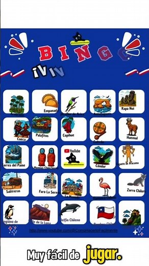 🎉 Cómo jugar al Bingo Viva Chile 👉 GRATIS! #bingogames #fiestaspatrias #juegogratis