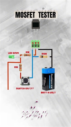 DIY MOSFET Tester | Simple Electronics Project