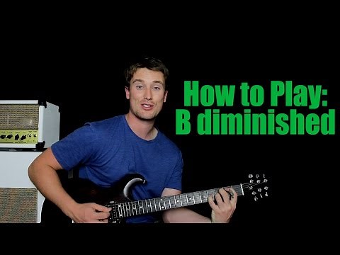 How to Play B diminished (Easy, Medium and Hard)