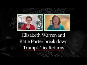 Donald Trump's Tax Returns: Elizabeth Warren and Katie Porter Break Them Down