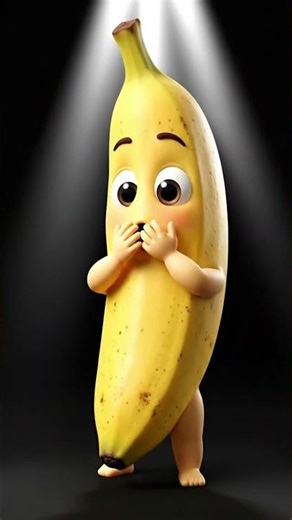 Baby Banana's Loud Fart & Cute Reaction | Funny Fruit ASMR 🍌💨 #shorts | Viral Shorts