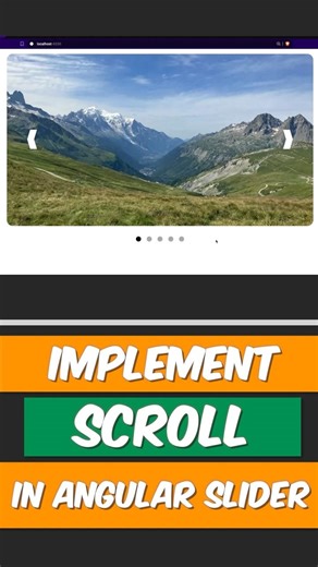How to implement scrolling in Angular slider #coding #slider #angular #frontend