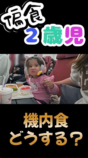 好き嫌い多めの二歳児に機内食をあげてみたら…