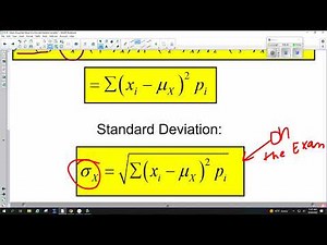 AP Statistics - 6.1B - Mean and Standard Deviation of a Discrete Random Variable