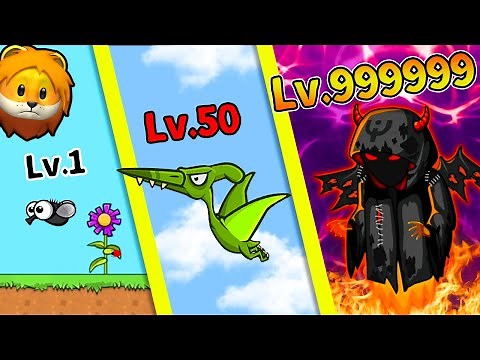 弱いハエから色々な生物を食べながら最強の生物を目指す広告のゲームやってみた結果【 スマホアプリゲーム fly or die.io Evo World.io 】