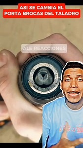 Descubre como cambiar el portabrocas de tu taladro. #videoviralシ #facebookreels #diy #albañileria #herramientas | Ale Reacciones