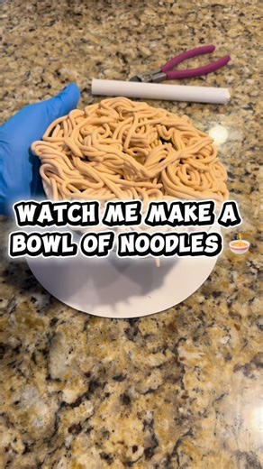 Myleshia Guess on Instagram: "Illusion bowl of noodles tutorial 🍜 COMMENT PART 2 TO SEE THE FULL CAKE 🎂 #cake #fyp #explorepage #hibachicake #art"