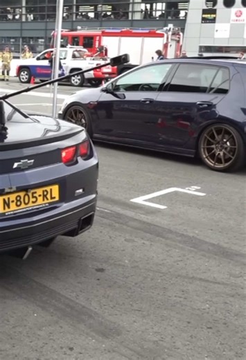 Golf 7R vs Camaro SS 🔥 Brutal Launch & Raw Power 💨 #Golf7R #CamaroSS #DragRace #LaunchControl #fy