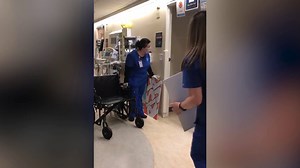 Yale New Haven Health is celebrating the milestone of our 1500th discharged COVID patient! Nurses, caregivers, and others cheered on Mr. Charles M. as he made his way out of the hospital entrance and into the applause and celebration of staff. Thank you to all of our #healthcareheroes! #inthistogether | Yale New Haven Hospital