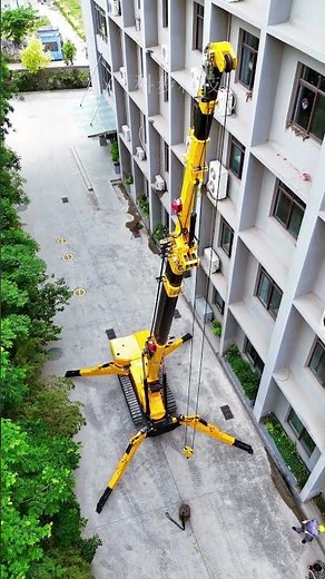 spider crawler crane Hydraulic fly jib #spidercrane