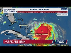 Tracking Hurricane Erin at Category 4 strength